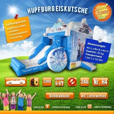 Hüpfburg Eiskutsche mieten