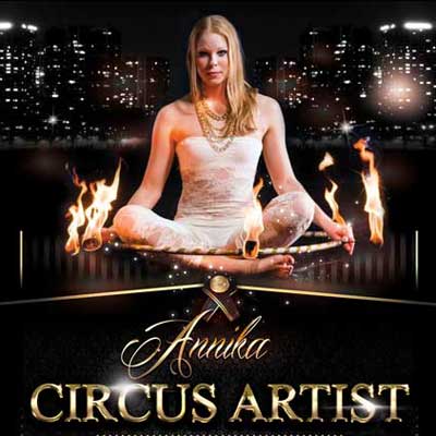 Feuershow Showact Annika Circus Artist