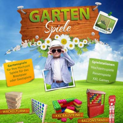 Gartenspiele mieten Riesenspiele