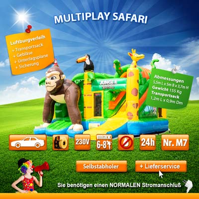 Hüpfburg Safari