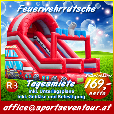 Hupfburg Feuerwehrrutsche