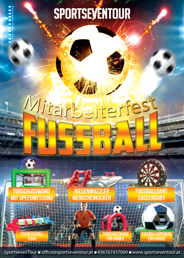 Mitarbeiterfest Firmenfeier Fussball Spiele